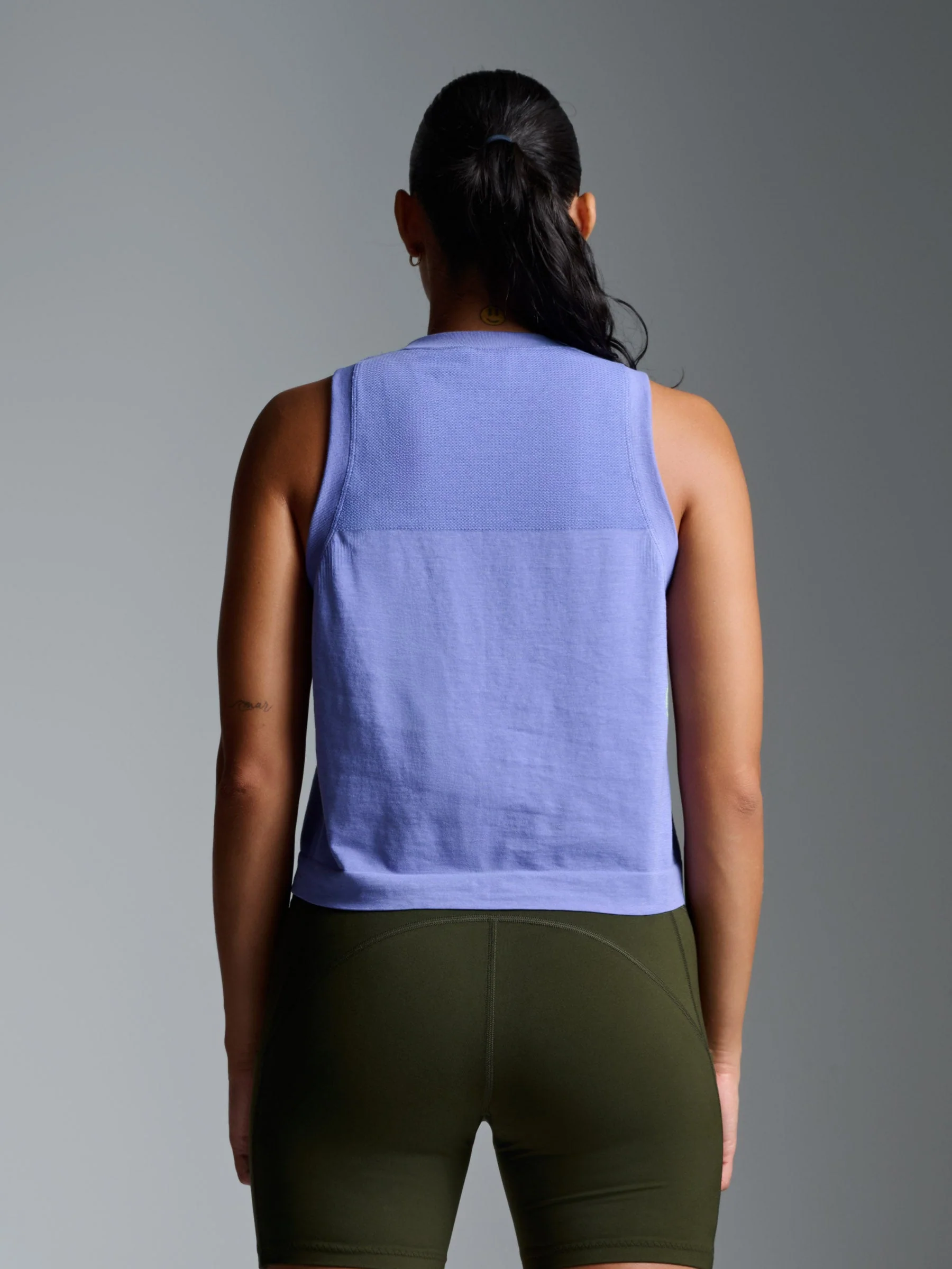 HERE TODAY Cropped Tank Blue Violet - Image 2