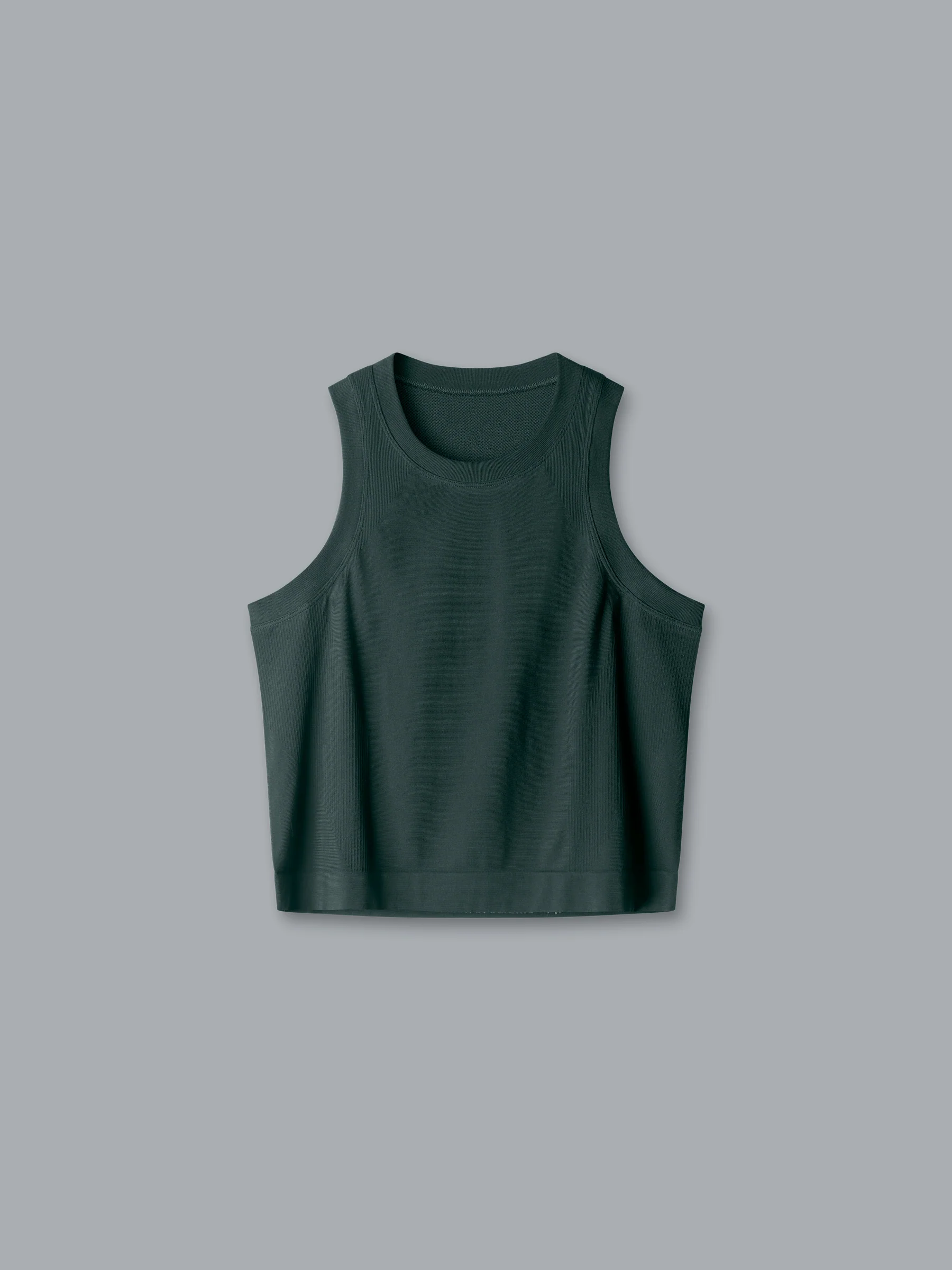 HERE TODAY Cropped Tank Dark Green - Image 3