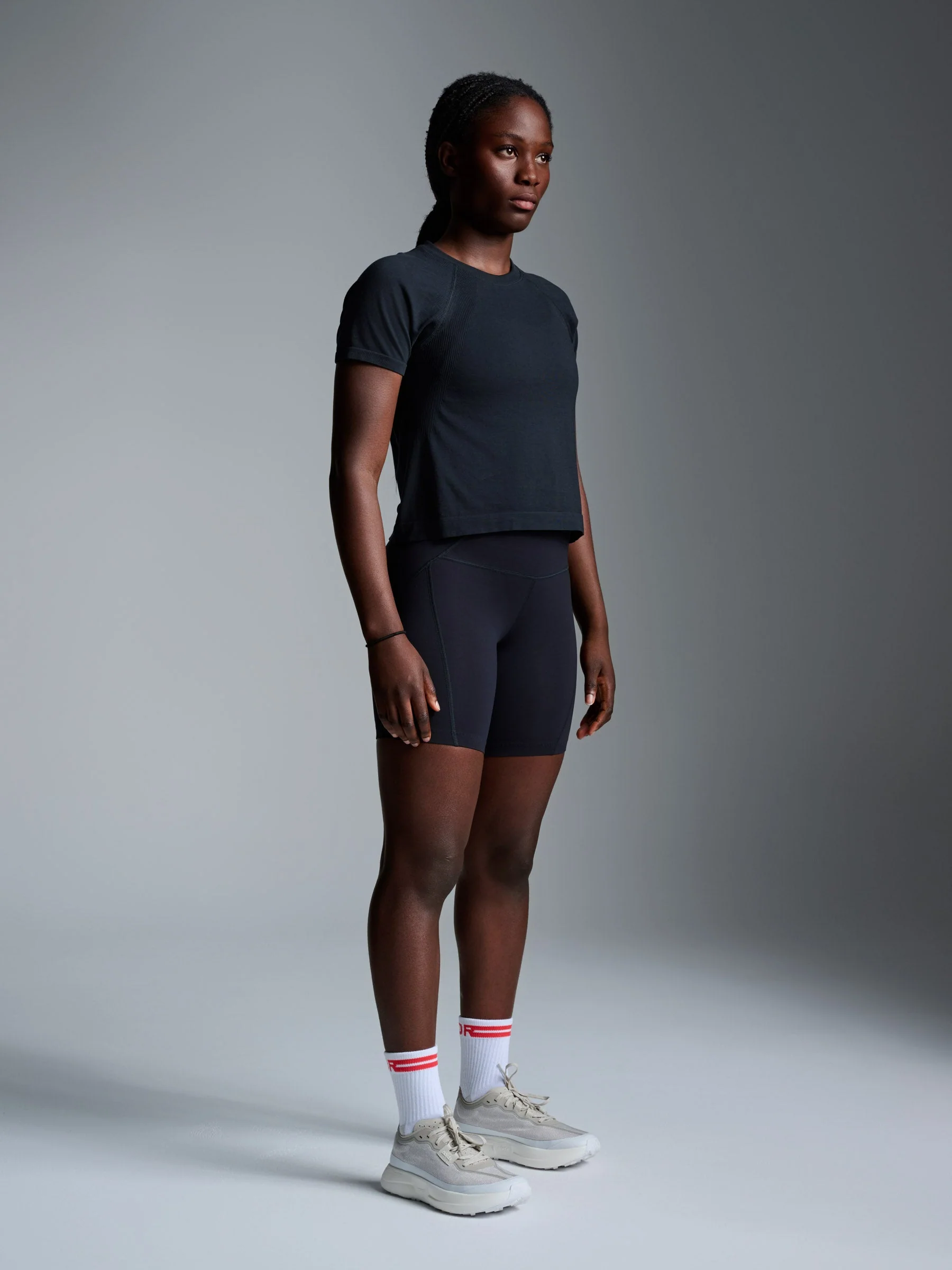 HERE TODAY Cropped Tee Black - Image 4