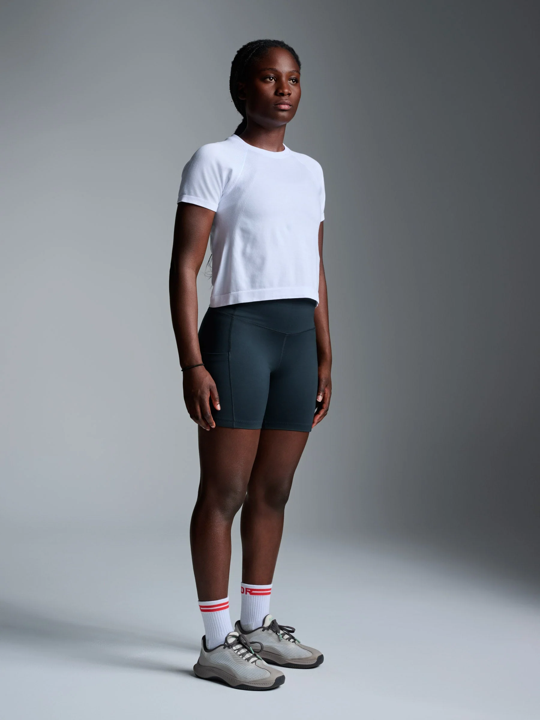 HERE TODAY Cropped Tee White - Image 4